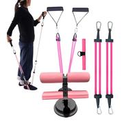 Sit Up Bar Trainer - Adjustable Suction Cup Core Device, Portable Training Device, Multifunctional Ab Workout Support for Teens, Teenagers, Women, Men, Gym, Musk