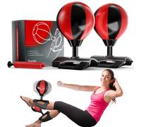 Sit Up Boxing Balls, Speed Punching Bag, Solid Ab and Arm Workout Equipment for Your Home, More Exercise Fun Than an Ab Machine or Ab Roller, Get Abdominal Gym Equipment Right in Your Home (2 Pack)