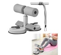 Sit Up Exercise Equipment with Suction Cup Holder, Sit Up Machine with Suction Cups, Sit Up Assistant Device, Stable Abdominal Assistant Sit Ups Bar, Home Workout, Abdominal Training (gray)