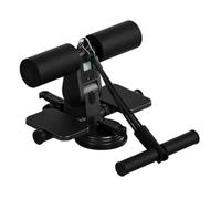 Sit Up Floor Holder - Ab Core Trainer With Suction Cups And Pull Rope | Fitness Equipment With Counting Function | 3 Gear Adjustable Exercise Assistant Device For Home Gym Workout, 26x10.5cm