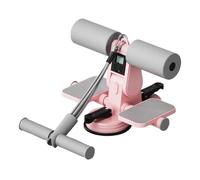 Sit Up Machine - Double Row Support Rods Machine, Floor Sit Up Foot Holder with Suction Cups | Ab Exercise Trainer with Pull Rope, Fitness Equipment with Counting Feature for Men and Women Workout