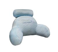 Sit up Pillow, Reading Pillow with Shredded Memory Foam, Large Adult Backrest, Back Support for Sitting Up in Bed with Washable Cover, Lumbar Support Pillow, Chair Cushion ( Color : Blau , Size : 60*4