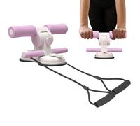 Sit Up Suction Cup Floor, Ab Workout Equipment, Adjustable with Double Suction Cups and Elastic Pull Rope, Abs Workout Aids for Feet, Leg Strength Training, Home Use Fitness Gear