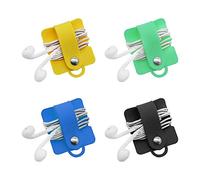 SITAKE 4 Pcs Headphones Cord Organiser Holder, Earbuds Straps Holder, Headset Wrap Winder And Cord Manager Cable Winder, Keep The Cords And Usb Cable Wires From Getting Tangled
