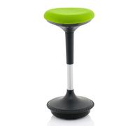 sitall fabric office visitor stool with myrrh green seat