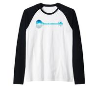 Sitar Lake Shadow Love Reflection Silhouette Hindustani Raglan Baseball Tee