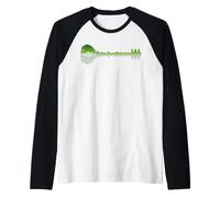 Sitar Lake Shadow Love Reflection Silhouette Hindustani Raglan Baseball Tee
