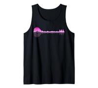 Sitar Lake Shadow Love Reflection Silhouette Hindustani Tank Top