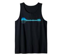 Sitar Lake Shadow Love Reflection Silhouette Hindustani Tank Top