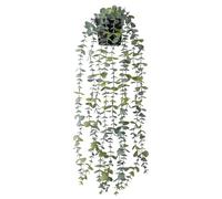 sitarcmin Artificial Eucalyptus Hanging Plant, 55cm Faux Eucalyptus Hanging Plant, Artificial Hanging Plants with Pot for Decorating Bathroom Walls Window Sills Indoor Outdoor Spaces