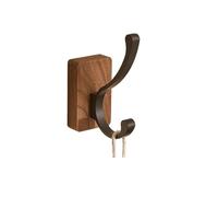 SITBXO Clothes Hook 2/4Pcs Solid Wood Wall Hook Punch-Free Coat Hanger Home Towel Key Hook Wall Decoration(4x10.5x12cm)