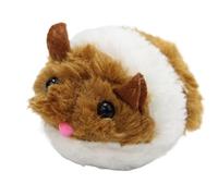 SITBXO Interactive Plush Cat Toy Shake-Activated Cute Mouse for Kitten Playtime Fun Pet Supplies Cat's toy(Brown)