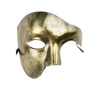 SITBXO Party Masks 1PC Men's Makeup Ball Half Mask for Clothing(Gold)