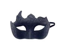 SITBXO Party Masks Retro Painted Half Face Masquerade Mask for Women and Men Costume Accessories Party Props(Black)