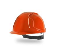 Site King Hard Hat Vented Safety Helmet with Adjustable Slip Ratchet | Slip-ratchet headband provides straightforward size adjustment, while shell vents support airflow during site work.