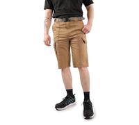 SITE KING Mens Combat Cargo Work Shorts Sizes 28 to 52 - Black/Navy/Khaki (28 Waist / 15" Length Shorts, Khaki)