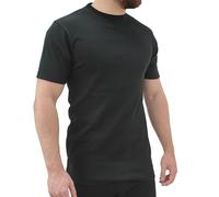 SITE KING Mens Thermal Work Base Layer Short Sleeve T Shirt - Work & Leisure Warm Thermal T Shirts Black