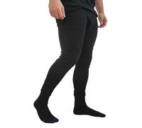 SITE KING Mens Thermal Work Base Layer Trousers Size S to 5 XL - Work & Leisure Warm Thermal Trousers Black