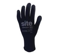 Site Nitrile Black & Yellow General Handling Gloves, Large