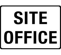 Site Office 12X8 Inches Metal Aluminum Signs, Weather Resistant, Weatherproof, Indoor Or Outdoor