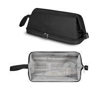 SITHON Double Layer Travel Case for Dyson Supersonic & Airwrap Organiser | Water Resistant Storage Bag With Wide Opening Compatible With Shark Speedstyle Flexstyle. Bag Only, Black