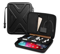SITHON Portfolio Sleeve Case for 11" iPad Pro M4/M2/M1 2024-2018, 11" iPad Air M2 2024, 10.9" iPad Air 5/4, 10.9"/10.2" iPad 10/9th Gen, Galaxy Tab, Shock Absorption Hard Tablet Carrying Organiser,