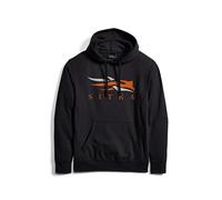 SITKA Gear Men Everyday Icon Pullover Hoody, Black Orange, XL