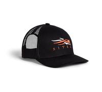 SITKA Gear Men's Icon Mid Profile Trucker Cap, Sitka Black, One size