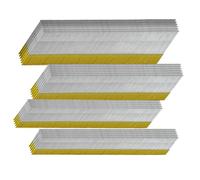 SITLDY 15 Gauge 304 Stainless Steel DA Angled Finish Nails, 34-Degree, 1200-Pack (2-1/2", 2", 1-1/2“, 1-1/4" 300 Per Sizes) Assorted Size Project Pack, for Pneumatic, Electric Angled Finish Nailer