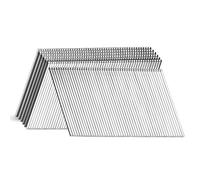 SITLDY 15 Gauge DA 34 Degree Angled Finish Nails, 2-1/2 inch 1000-Pack Galvanized, for Pneumatic, Electric Angled Finish Nailer