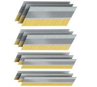 SITLDY 15 Gauge DA Angled Finish Nails, 34-Degree, 2000-Pack (2-1/2", 2", 1-1/2“, 1-1/4" 500 Per Sizes), Galvanized Assorted Size Project Pack, for Pneumatic, Electric Angled Finish Nailer