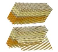 SITLDY 21 Degree Framing Nails 500 Count, 3-1/4-Inch x .131" Ring Shank, Full Round Head EG Galvanized, for Pneumatic Electric 20 to 22 Degree Framing Nailer