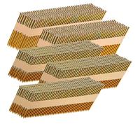 SITLDY 30-34 Degree Framing Nails 1280 Count, 4 SIZES (2"+2-1/2"+3.0"+3-1/2"), Ring Shank D Head Electro-Galvanized Paper Tape Strip Nails, 320 PCS per Size, for 30 to 34 Degree Framing Nailer