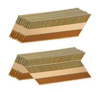 SITLDY 30-34 Degree Framing Nails 2.0"X.113" Ring Shank 1000 Count, D Head Electro-Galvanized Paper Tape Strip Nails, for 30 to 34 Degree Framing Nailer