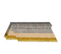 SITLDY 30-34 Degree Framing Nails 2"X.113" Ring Shank 1000 Count, D Head Hot Dipped Galvanized Paper Tape Strip Nails, for 30 to 34 Degree Framing Nailer