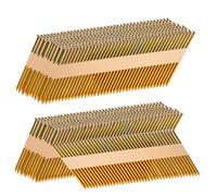 SITLDY 30-34 Degree Framing Nails 3.0"X.12" Ring Shank 1000 Count, D Head Electro-Galvanized Paper Tape Strip Nails, for 30 to 34 Degree Framing Nailer