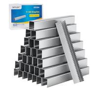 SITLDY 9/16 Inch Length Beveled Chiseled Pointed Heavy Duty T-50 304 Stainless Steel Staples 1176-Count, A11 20 Gauge for Pneumatic, Electric T50 Stapler