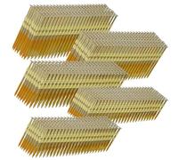 SITLDY Framing Nails 21 Degree 5 SIZES (3-1/2"+3-1/4"+3.0"+ 2-1/2"+2", 100 per Size) Full Round Head EG Galvanized Ring Shank, 500 Count Assorted Size, for Pneumatic, Electric 20 to 22 Degree Nailer