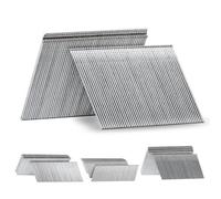 SITLDY Galvanized 16 Gauge Angled Finish Nails, 20-Degree, 1000-Pack (2-1/2", 2", 1-1/2", 1-1/4" 250 Per Sizes), Assorted Size Project Pack, for Pneumatic, Electric Angled Finish Nailer