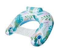Sit'n Float Inflatable Pool Chair, Semi-Submersive, Inflatable, for Parties, Summer, Water, Tropical Leaves, 115 x 85 cm, PVC