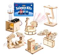 Sitodier 6 Individual STEM Science Kits for Kids, Wooden Engineering Science Experiments kit, STEM Toys for Boys Girls Age 8-12, Wood Building Craft Kits, 3D Wooden Puzzles for 8 9 10 11 12 Year Old