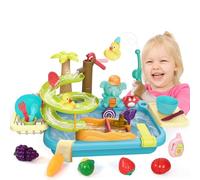 Sitodier Play Sink Toy with Running Water, 4-in-1 Kitchen Sink Toy for Toddlers, Water Play for Kids Age 3+