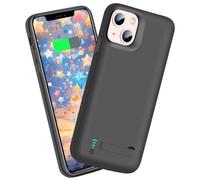 Sitong Battery Case for iPhone 12 mini/iPhone 13 mini, 4000mAh Rechargeable Extended Battery Charging Charger Case, Add 100% Extra Juice (5.4 Inches) Black