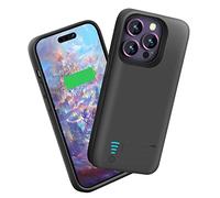 Sitong Battery Case for iPhone 14 Pro Max, 6000mAh Rechargeable Extended Battery Charging Charger Case, Add 100% Extra Juice (6.7 Inches) Black