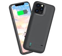 Sitong Upgraded New Battery Case for iPhone 12 / iPhone 12 Pro, 5000mAh Rechargeable Extended Battery Charging Charger Case, Add 100% Extra Juice (6.1 Inches) Black