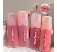 Sitovely 4PCS Jelly Lip Gloss Hydrating Lip Glaze, Glossy Plumping Lipgloss Long Lasting Non-Stick Cup Tinted Lip Balm, Glass Finish Liquid Lipstick Brighten Plumping Lipstick
