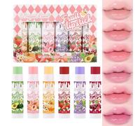 Sitovely 6PCS Lip Balm Set, Fruit Flavored Tinted Lip Gloss Lip Care, Bulk Lip Balms for Dry Lips, Hydrating Lip Make-Up for Kids and Teens