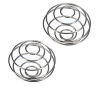 Sitrda 2Pcs Stainless Steel Spring Wire Mixing Mixer Ball for Shaker Drink Bottle Cup