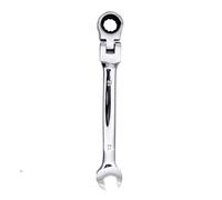Sitrda Flexible Pivoting Head Ratchet Combination Spanner Wrench Garage Metric Tool for Easy Access and Turning of Hard to Reach Bolts (6mm 7mm 8mm 10mm 11mm 12mm) (12mm)