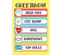SitrMGH Class Greetings Poster Classroom Decorations,Classroom Rules Poster,Classroom Posters,Educational Poster for Preschool Kindergarten,Back to School Teacher Classroom Supplies 12x8 Inch